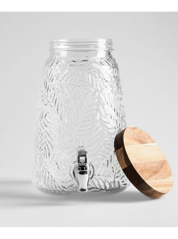 Homla Getränkespender "Remo" in Transparent/ Hellbraun - 3,5 l