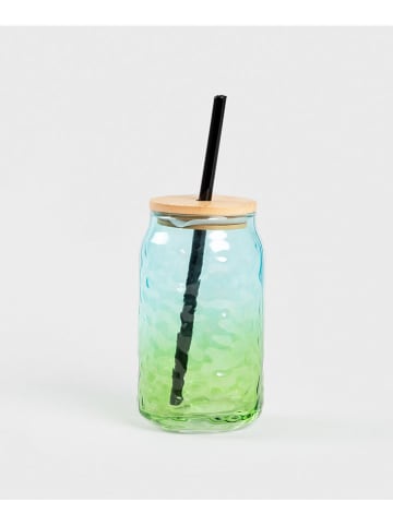 Homla Szklanka "Fessura" w kolorze błękitno-zielonym - 500 ml