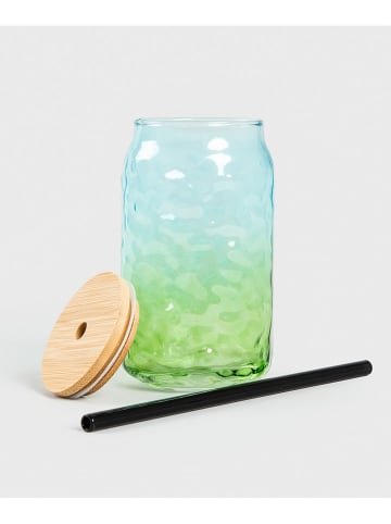 Homla Szklanka "Fessura" w kolorze błękitno-zielonym - 500 ml