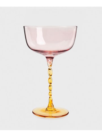 Homla Cocktailglas "Carosello" in Rosa/ Gelb - 260 ml