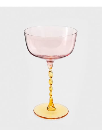Homla Cocktailglas "Carosello" in Rosa/ Gelb - 260 ml