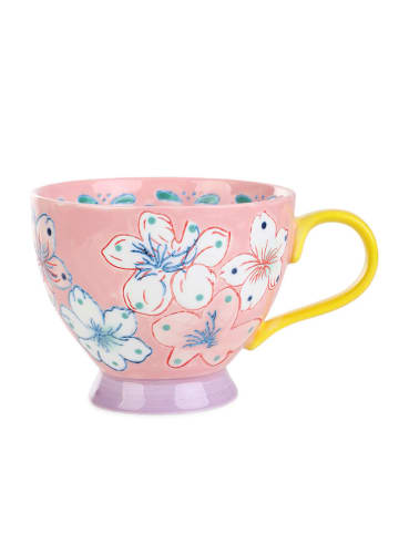 Homla Kubek "Salvia" w kolorze jasnoróżowo-żółtym - 400 ml