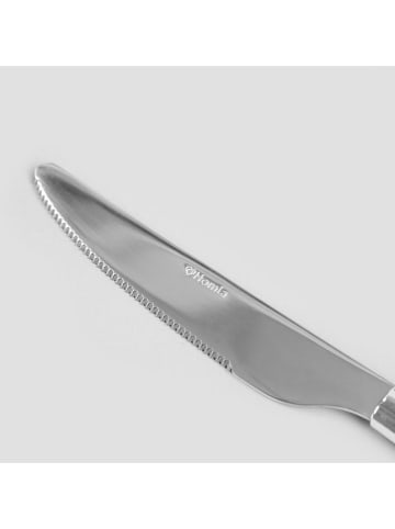 Homla 16tlg. Besteckset "Seashell" in Silber/ Türkis