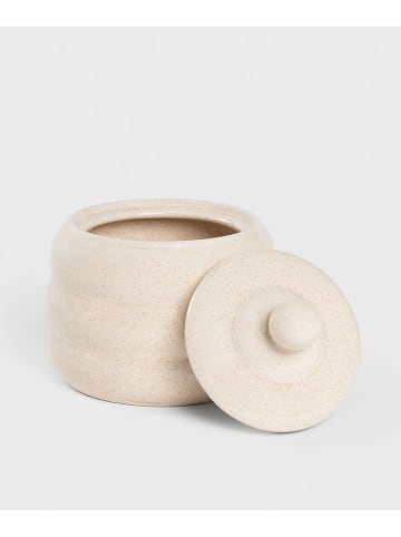Homla Zuckerdose "Cheryl" in Beige - (H)10 x Ø 10 cm