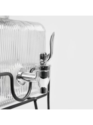 Homla Getränkespender "Calore" in Transparent/ Siler - 3,5 l