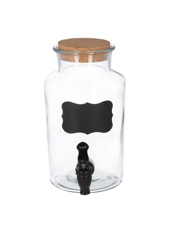 Homla 3-delige set: drankdispensers "Allos" transparant/bruin - 2x 2 l