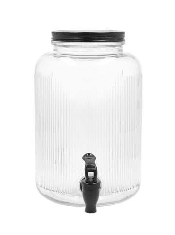 Homla Drankdispenser "Velmo" transparent/zwart - 4 l