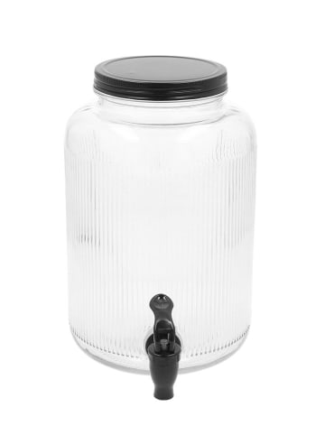 Homla Drankdispenser "Velmo" transparent/zwart - 4 l