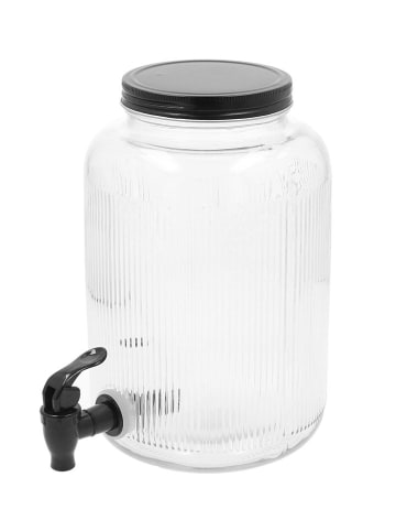 Homla Drankdispenser "Velmo" transparent/zwart - 4 l