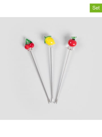 Homla 3er-Set: Snacksticks "Orkel Summer" in Rot/ Gelb - (L)15 cm