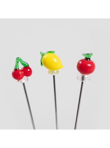 Homla 3er-Set: Snacksticks "Orkel Summer" in Rot/ Gelb - (L)15 cm