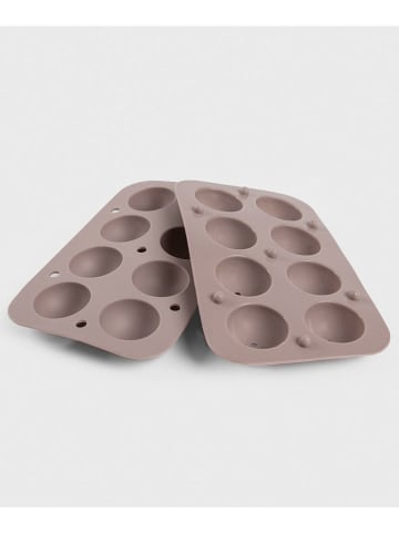 Homla Muffin-Backform "Easy Bake" in Taupe - (L)21 x (B)10,5 cm