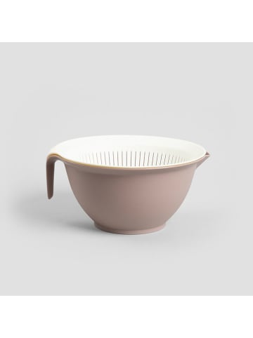 Homla Schüssel "Easy Bake" in Taupe/ Weiß - Ø 26 cm