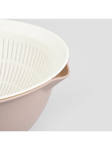 Homla Schüssel "Easy Bake" in Taupe/ Weiß - Ø 26 cm