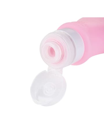 Homla 3er-Set: Reiseflaschen "Senya" in Rosa - (H)13 cm