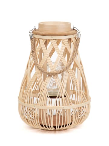 Homla Laterne "Radiant" in Natur - (H)35 cm