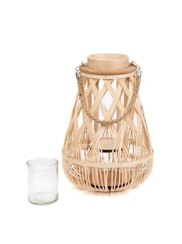 Homla Laterne "Radiant" in Natur - (H)35 cm
