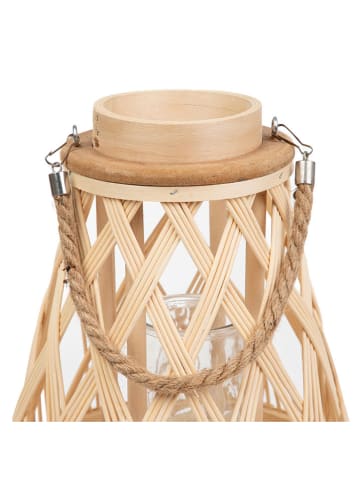 Homla Laterne "Radiant" in Natur - (H)35 cm