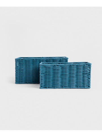Homla 3-delige set: opbergmanden "Sormi" blauw