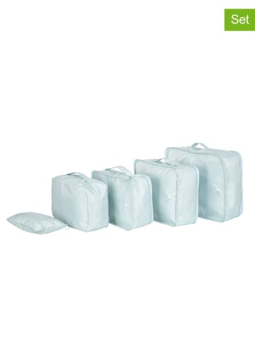 Homla 5-delige reisorganizersset "Nevan" turquoise