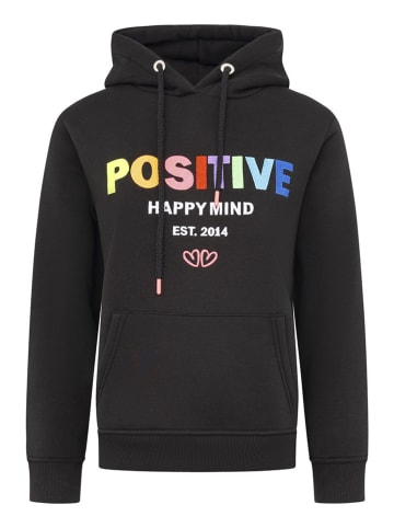 Zwillingsherz Hoodie "Positive" in Schwarz