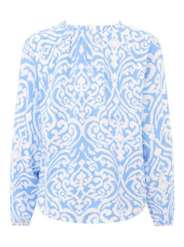 Zwillingsherz Bluse "Ornamente" in Blau