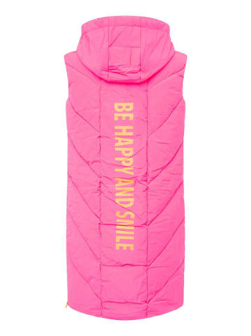 Zwillingsherz Doorgestikte bodywarmer roze