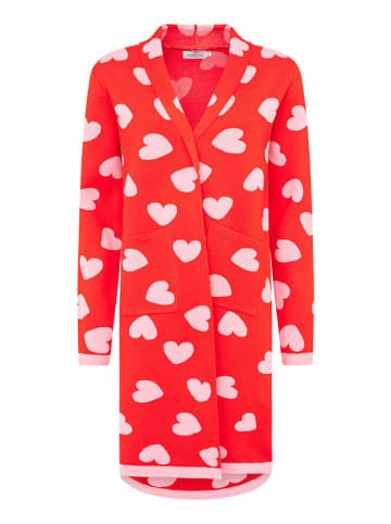 Zwillingsherz Cardigan in Rot