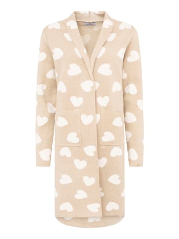 Zwillingsherz Cardigan in Beige
