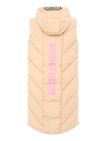 Zwillingsherz Steppweste in Beige