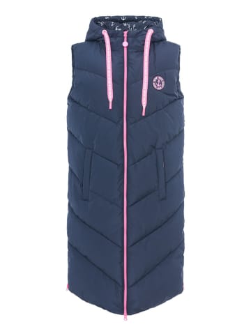 Zwillingsherz Doorgestikte bodywarmer donkerblauw