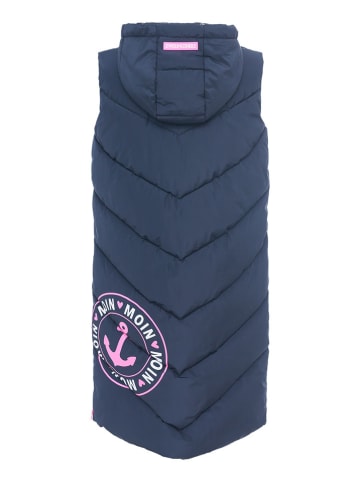 Zwillingsherz Doorgestikte bodywarmer donkerblauw