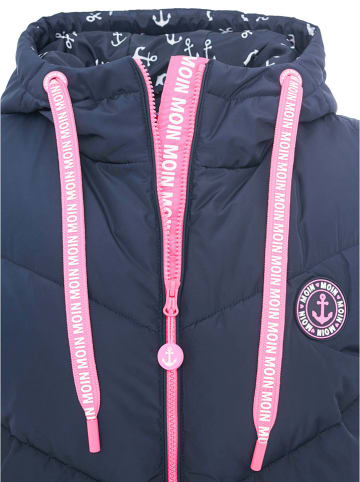Zwillingsherz Doorgestikte bodywarmer donkerblauw