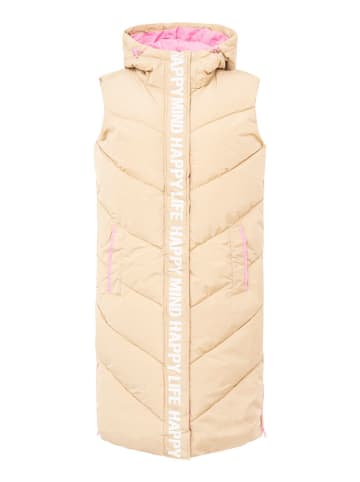 Zwillingsherz Steppweste in Beige