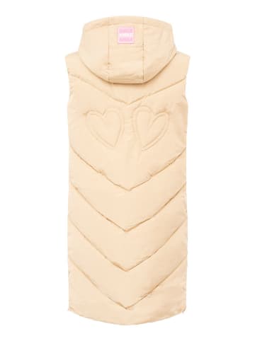 Zwillingsherz Steppweste in Beige