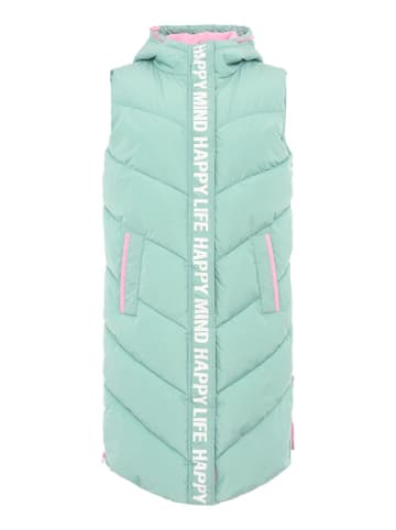 Zwillingsherz Doorgestikte bodywarmer mintgroen