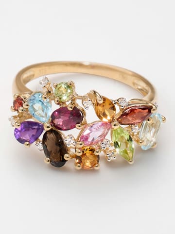 DIAMANTA Gouden ring "Nesrine" met edelstenen