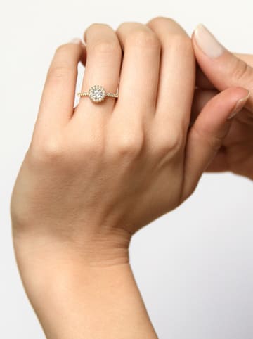L'OR by Diamanta Gouden ring "Bianca" met zirkonia's