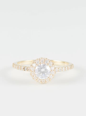 L'OR by Diamanta Gouden ring "Bianca" met zirkonia's