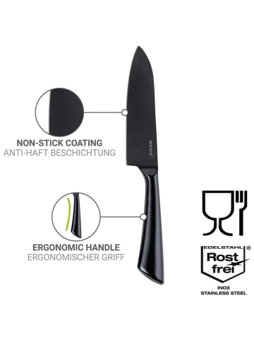 Wenko Kochmesser "Ace" in Schwarz - (L)25 cm