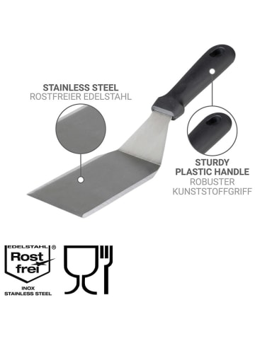 Wenko Grillspatel zilverkleurig/zwart - (L)30 cm