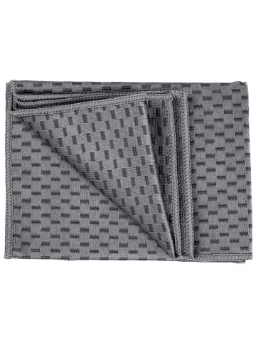 Wenko 2er-Set: Geschirrtücher "Miko" in Grau/ Schwarz - (L)60 x (B)40 cm