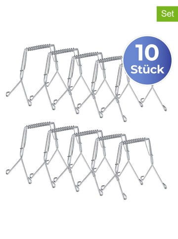 Wenko 10er-Set: Edelstahl-Rouladenklammern - (L)7,5 cm