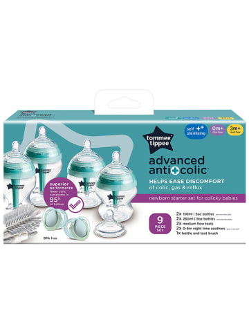 tommee tippee 9tlg. Babyflaschen-Set ''Advanced AntiColic'' in Türkis