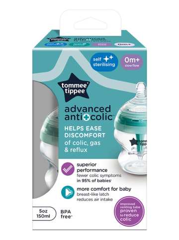 tommee tippee Butelka "Advanced AntiColic" w kolorze turkusowym dla niemowląt - 150 ml