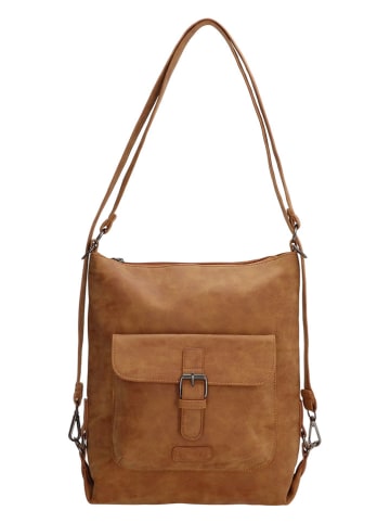 Beagles 2in1-Schultertasche "Arjonilla" in Hellbraun - (B)28 x (H)28,5 x (T)9,5 cm