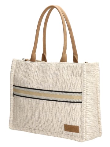 ZEBRA Schultertasche "Natural" in Beige - (B)38 x (H)28 x (T)12 cm