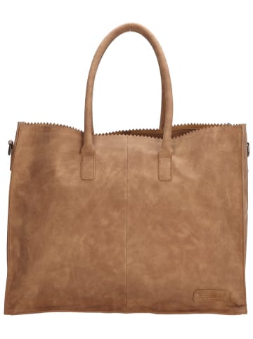 ZEBRA Schultertasche "Lisa XL" in Hellbraun - (B)34 x (H)28 x (T)14 cm