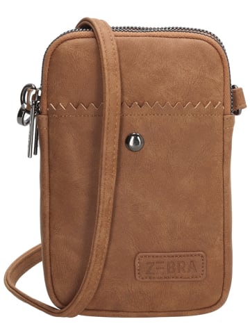 ZEBRA Handytasche "Lisa" in Hellbraun - (B)11 x (T)3 cm