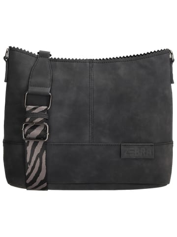 ZEBRA Schoudertas "Merel" antraciet - (B)39 x (H)25 x (D)14 cm
